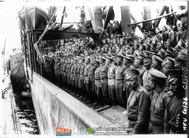 Русский Экспедиционный Корпус во Франции - 1916 год - прибытие