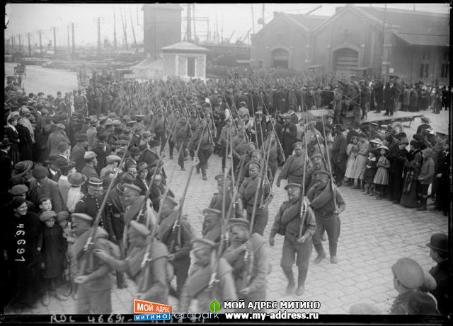 Русский Экспедиционный Корпус во Франции - 1916 год - прибытие