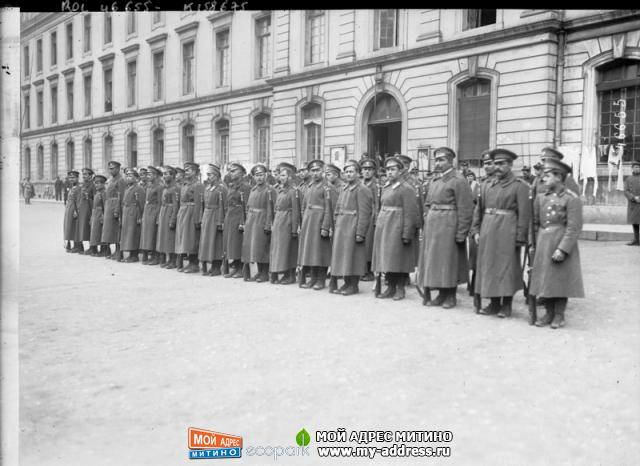 Русский Экспедиционный Корпус во Франции - 1916 год - на плацу