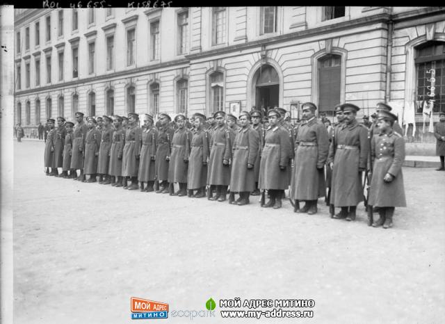 Русский Экспедиционный Корпус во Франции - 1916 год - на плацу