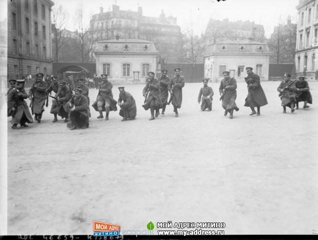 Русский Экспедиционный Корпус во Франции - 1916 год - на плацу