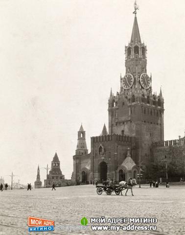 МОСКВА. ПРЕКРАСНЫЕ СПАССКИЕ ВОРОТА КРЕМЛЯ 1914 год