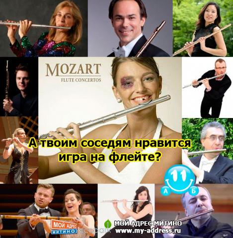А твоим соседям нравится игра на флейте?