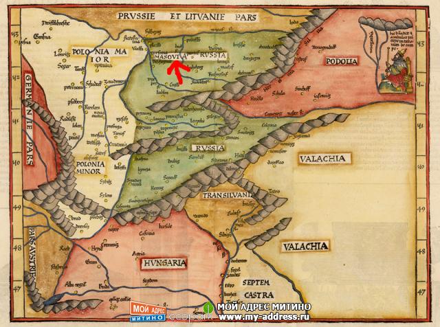 Карта средневековой Москвы - Москва глазами Европейских и азиатских путешественников